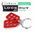 NIB OSBORN OG-86 STEEL LOCK OUT HASP 1" OG86