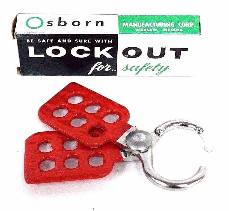 NIB OSBORN OG-86 STEEL LOCK OUT HASP 1" OG86