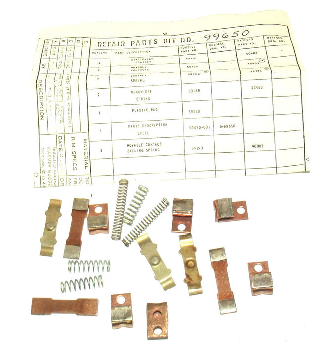 NEW HUBBELL 99650 CONTACT KIT