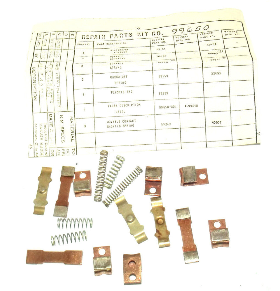 NEW HUBBELL 99650 CONTACT KIT
