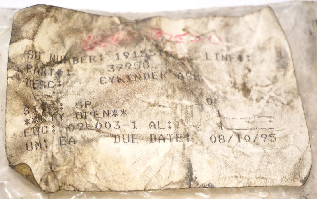 NEW INGERSOLL-RAND 37958 CYLINDER ASSEMBLY