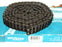 NEW WHITNEY RENOLD 40-2 RIV 1/2" PITCH, 6.5 FEET DOUBLE STRAND CHAIN EXTENSION