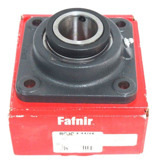 NIB FAFNIR RCJC 1 11/16 INDUSTRIAL DUTY CONCENTRIC COLLAR 4-BOLT FLANGE BEARING