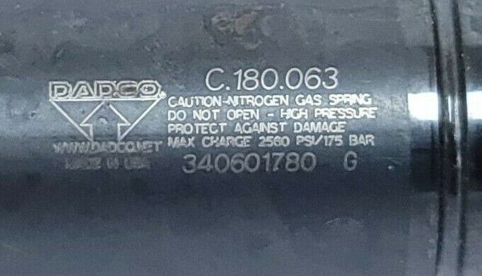 NEW DADCO QB63 3206 NITROGEN GAS SPRING C.180.063