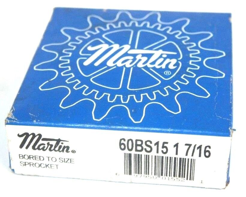 FACTORY SEALED MARTIN 60BS15-1-7/16 ROLLER SPROCKET 1-7/16" BORE 60BS151716