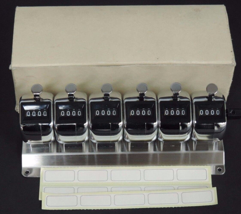 NIB ENM M4506 SIX UNIT 4 DIGIT DESK TALLY