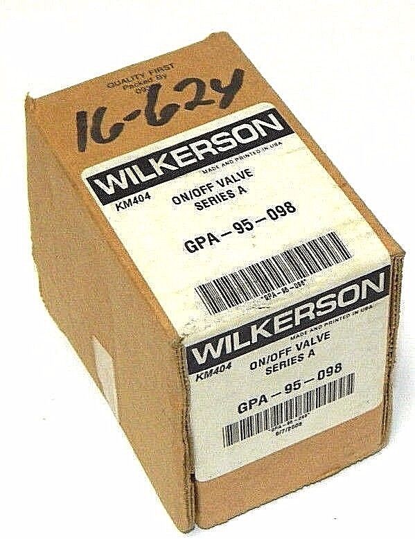 NIB WILKERSON GPA-95-098, 1/2" ON/OFF VALVE, SERIES A