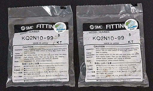 LOT OF 10 NEW SMC KQ2N10-99 PLUG-IN MALE ADAPTERS KQ2N1099