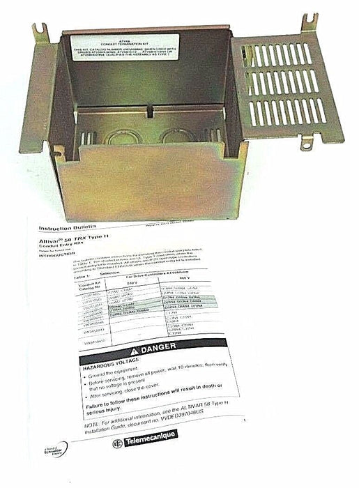 NEW ALTIVAR 58 TRX TYPE H CONDUIT TERMINATION KIT VW3A58845