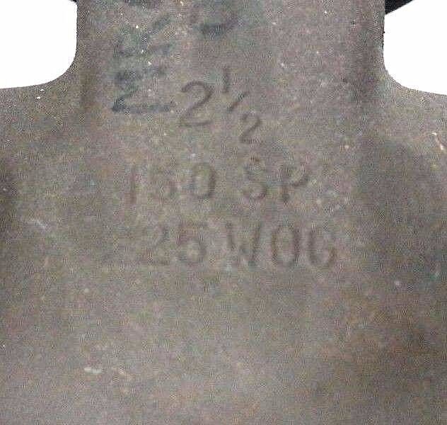 NEW LUNKENHEIMER 2-1/2" BRASS GATE VALVE FIG. 2157 150SP 225WOG