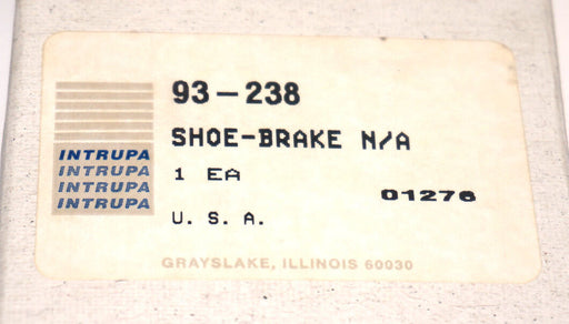 NEW INTRUPA 93-238 SHOE-BRAKE 93238