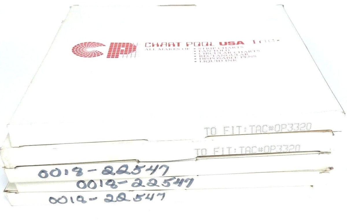 NIB CHART POOL USA 001822547 RECORDING CHARTS TO FIT TAC OP3320 QT