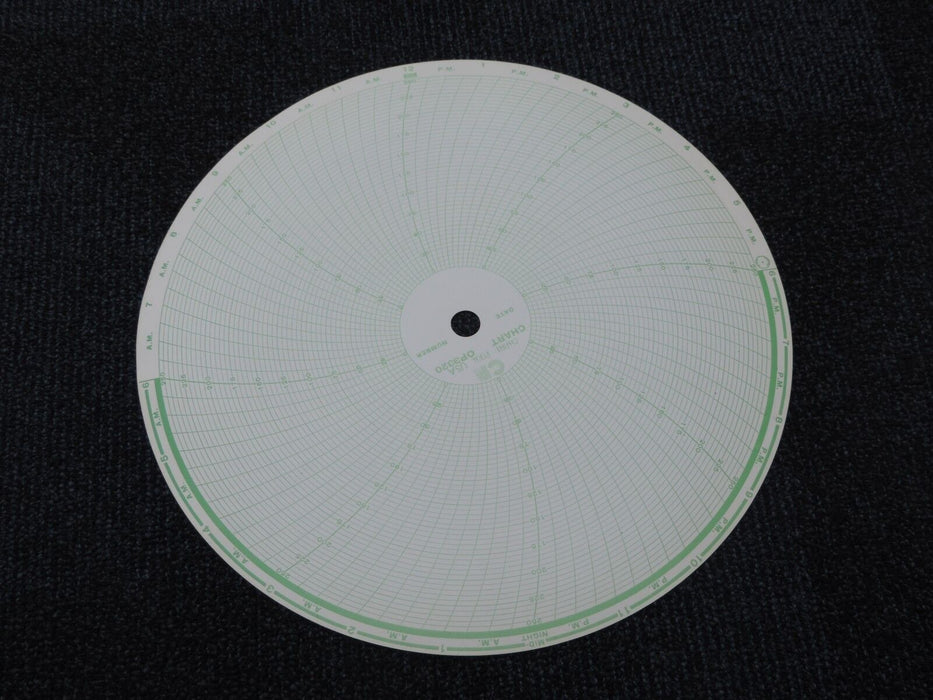 NIB CHART POOL USA 001822547 RECORDING CHARTS TO FIT TAC OP3320 QT