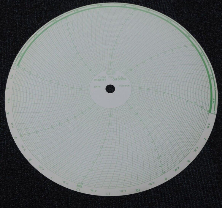 NIB CHART POOL USA 001822547 RECORDING CHARTS TO FIT TAC OP3320 QT