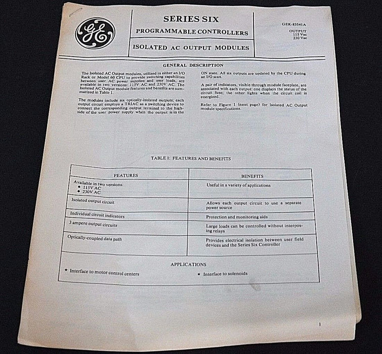 GE FANUC IC600YB902B OUTPUT MODULE 24VDC, 2AMP, 44A717528-G02