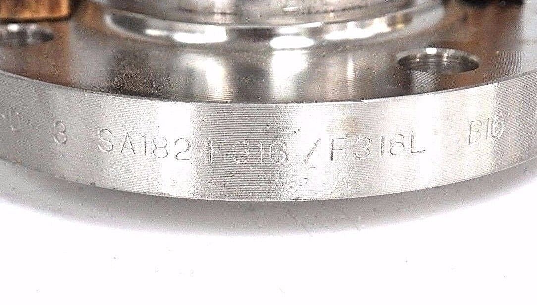 NEW STAINLESS STEEL BRAIDED HOSE 150 3 SA182 F316 / F316L B16 C36596 FLANGE 17"