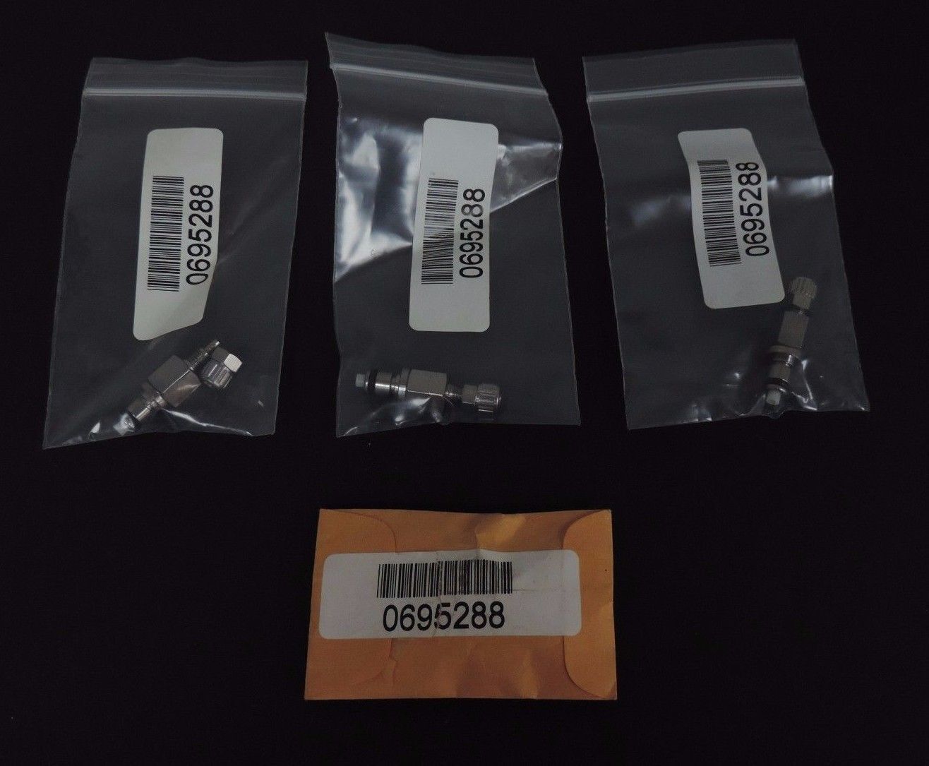 LOT OF 4 NEW MARKEM IMAJE 0695288 MALE AIR QUICK CONNECT FITTINGS