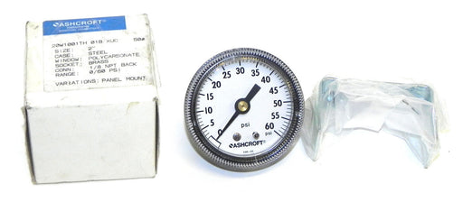 NIB ASHCROFT 20W1001TH-01B-XUC PRESSURE GAUGE RANGE 0-60PSI 20W1001TH01BXUC
