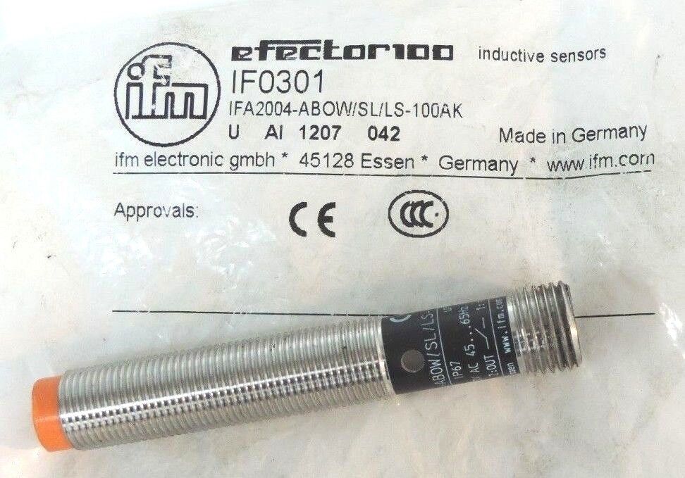 NEW IFM EFECTOR IF0301 PROXIMITY SENSOR IFA2004-ABOW/SL/LS-100AK