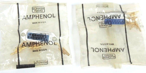 LOT OF 2 NEW AMPHENOL 17-10150 CONNECTORS 1710150
