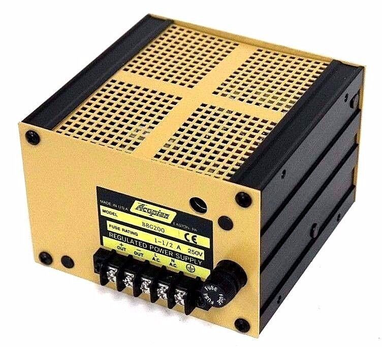 NEW ACOPIAN B8G200 POWER SUPPLY 1-1/2A, 250V FUSE RATING