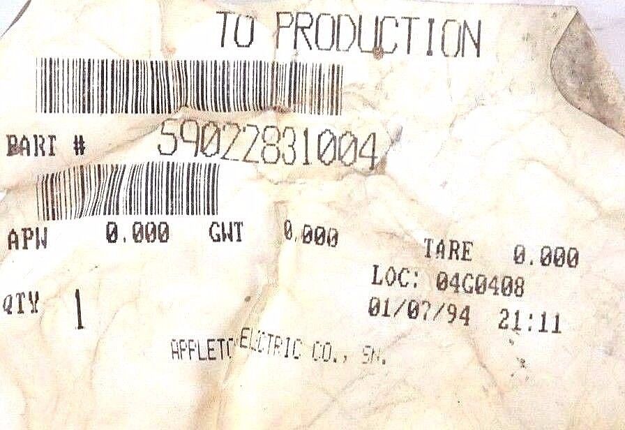 NEW APPLETON ELECTRIC 59022831004 ASSEMBLY