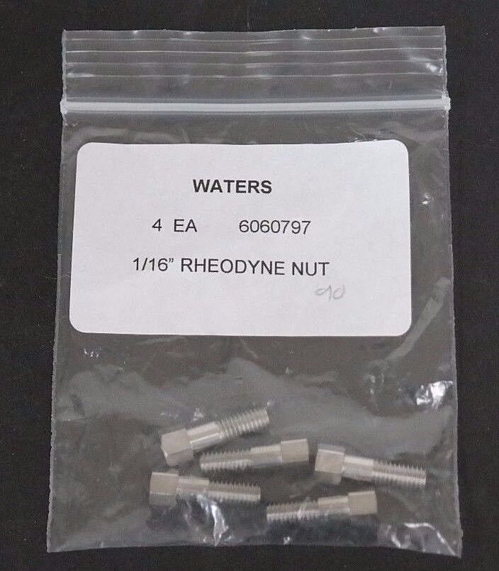 LOT OF 5 NEW WATERS 6060797 LONG RHEODYNE NUTS 1/16"