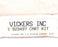 NIB VICKERS 923497 CARTRIDGE KIT
