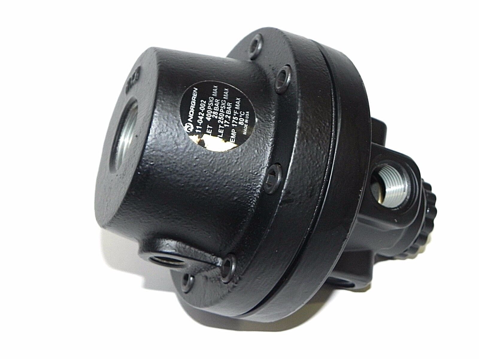 NIB NORGREN 11-042-002 - 3/8 ,REMOTE , HI FLOW AIR PILOT OP PRECISE REGULATOR