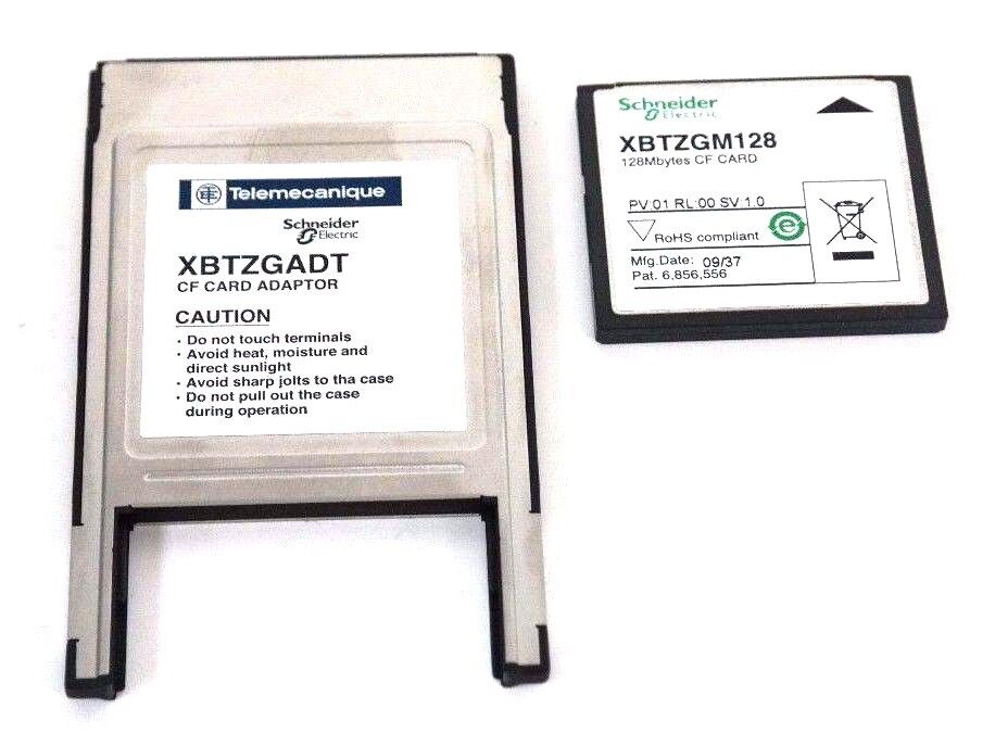 NIB SCHNEIDER XBTZGM128 128M CF CARD MEMORY COMPACT FLASH XBTZGADT CF CARD