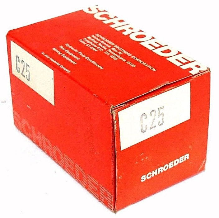 NIB SCHROEDER C25 FILTER ELEMENT