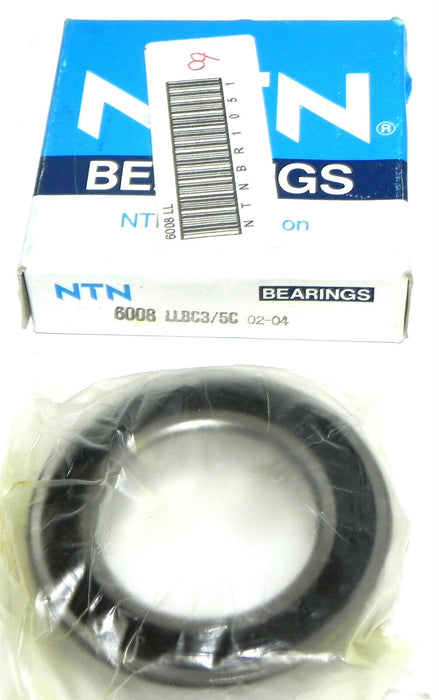 NIB NTN 6008LLBC3/5C SINGLE ROW RADIAL BALL BEARING 6008LLBC35C