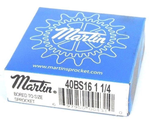 FACTORY SEALED MARTIN 40BS16-1-1/4 ROLLER SPROCKET 1-1/4" BORE 40BS16114