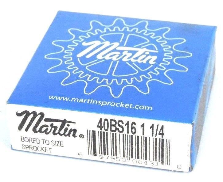 FACTORY SEALED MARTIN 40BS16-1-1/4 ROLLER SPROCKET 1-1/4" BORE 40BS16114
