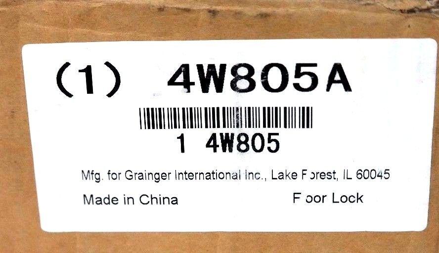 NIB GRAINGER 4W805A FLOOR LOCK 4W805 7 3/8 In