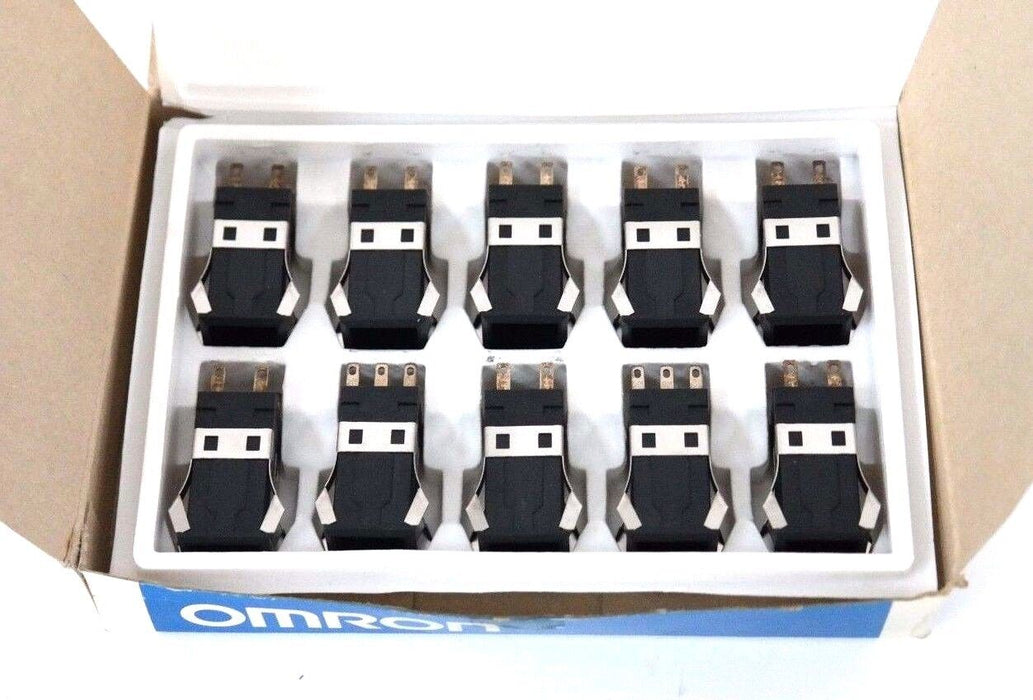 BOX OF 10 NEW OMRON A3SA-7010 LIGHTED PUSHBUTTON LAMP SWITCHES A3SA7010