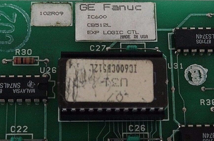 GE FANUC IC600CB512L EXPANDED LOGIC CONTROL MODULE 44A297094-G02