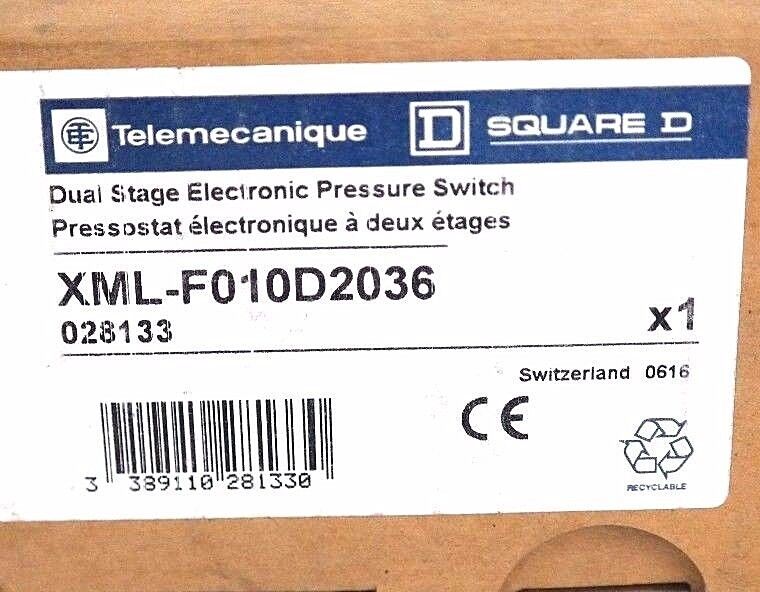 NIB TELEMECANIQUE XML-F010D2036 DUAL STAGE ELECTRONIC PRESSURE SWITCH