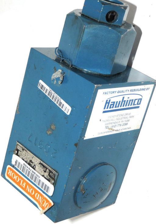 NEW HAUHINCO S301/108 HYDRAULIC VALVE FABR NO 20917 TUV SV 91-455-10.8-F-0.14380