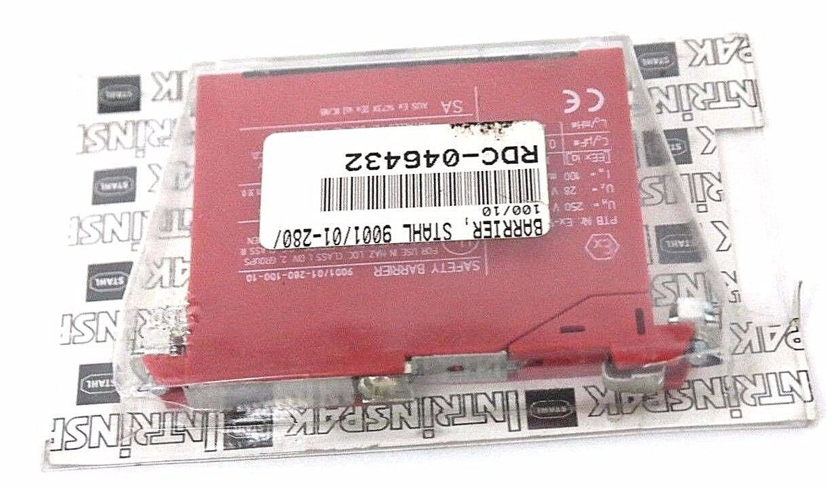 NIB STAHL INTRINSPAK 9001/01-280-100-10 SAFETY BARRIER 24V, 90010128010010