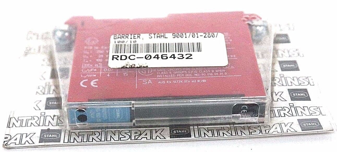 NIB STAHL INTRINSPAK 9001/01-280-100-10 SAFETY BARRIER 24V, 90010128010010