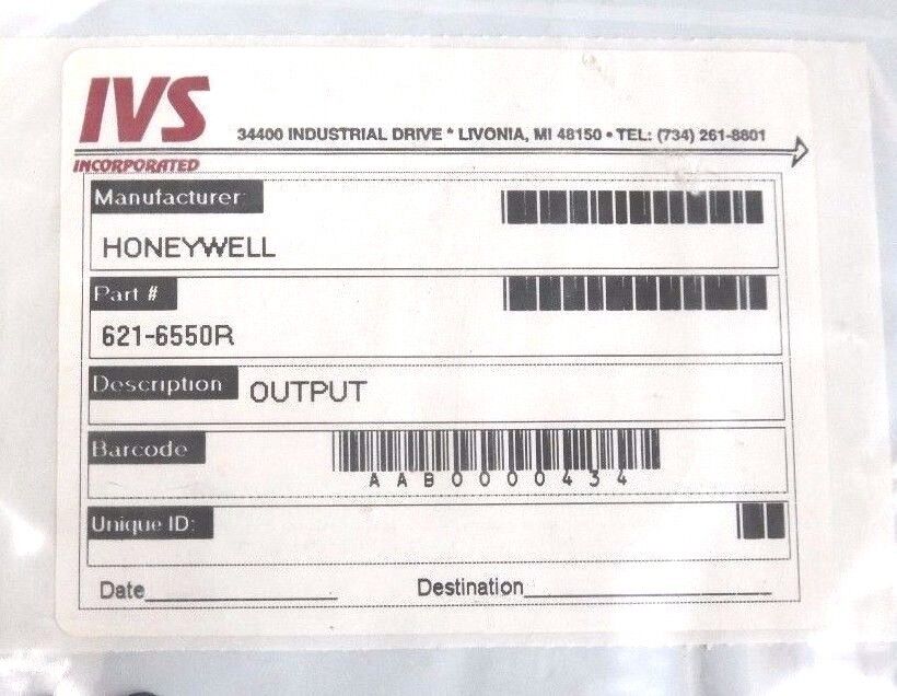 REPAIRED HONEYWELL 621-6550R OUTPUT MODULE 6216550R 24VDC