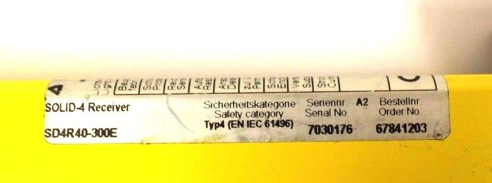 LEUZE LUMIFLEX SOLID-4 LIGHT CURTAINS SD4T40-300 67841903 / SD4R40-300E 67841203