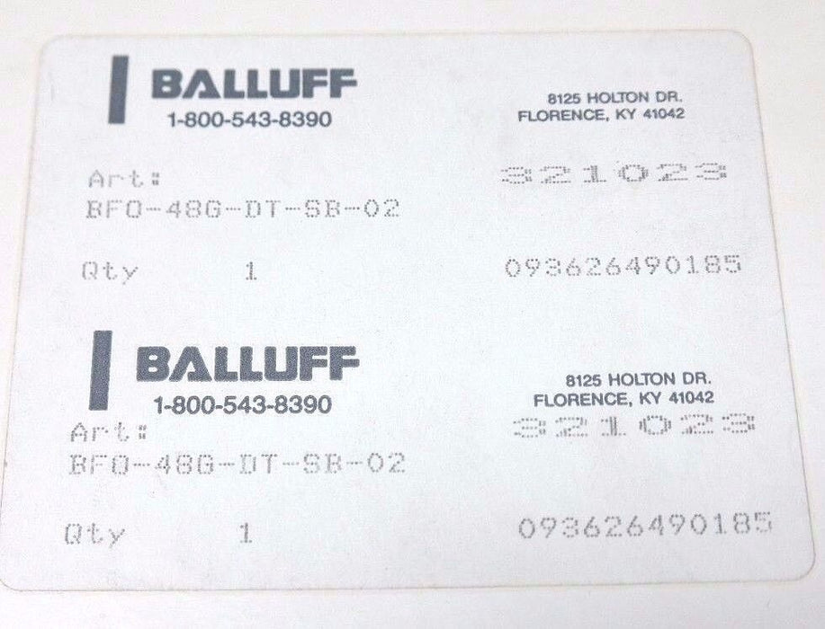 NIB BALLUFF BF0-48G-DT-SB-2 FIBER OPTIC CABLE BFO-48G-DT-SB-2, BFO-48G-DT-SB-02