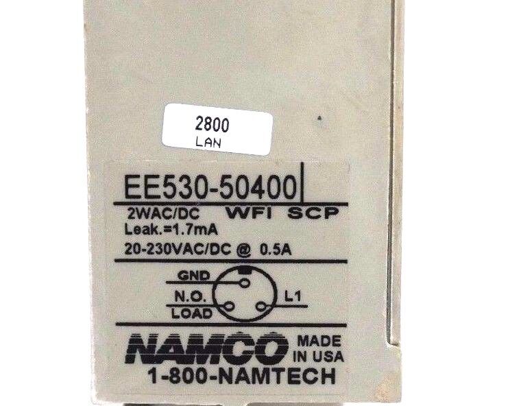 NIB NAMCO EE530-50400 PXSW SENSOR, RECT, LED FSENSE,NO,SCP, 5A, 20-230VAC/DC