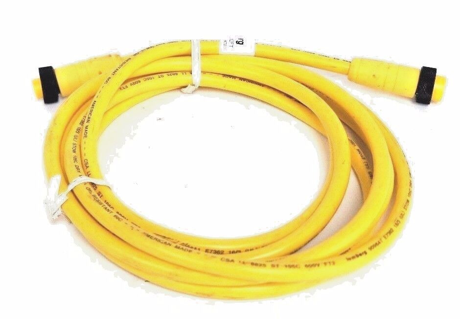 NEW LUMBERG RSRK 301-641/12FT, 3 PT MALE/FEMALE CORDSET, 12 FT LONG