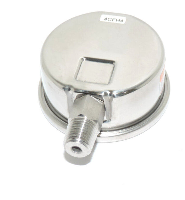 NIB GRAINGER 4CFH4 PRESSURE GAUGE SIZE: 2-1/2'' PSI: 0-100, LENS: ACRYLIC