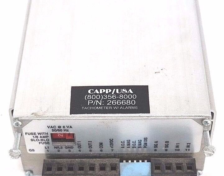 CAPP/USA  266680 TACHOMETER W/ALARMS, P/N: 266680