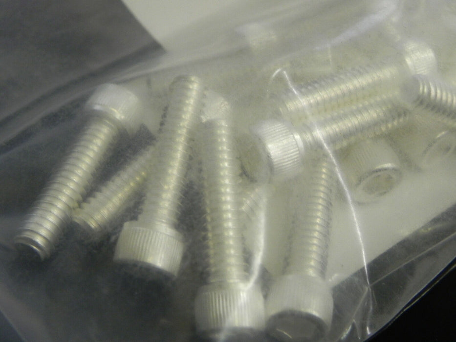 BAG OF 20 NON-VENTED SILVER PLATED SCREWS 1/4-20X1" HEX HEAD C-2016-NA REDIVAC