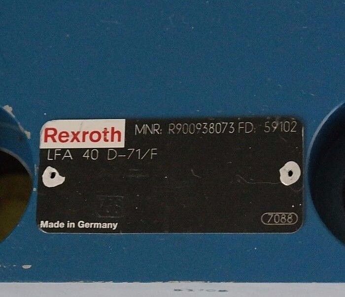 NEW REXROTH R900938073 CARTRIDGE VALVE LFA 40 D-71/F FD: 59102